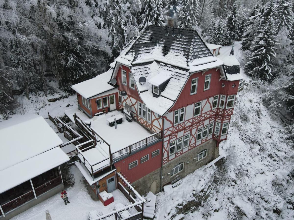 Waldgasthaus & Berghotel Steinerne Renne แวร์นิกโกโรเดอ ภายนอก รูปภาพ