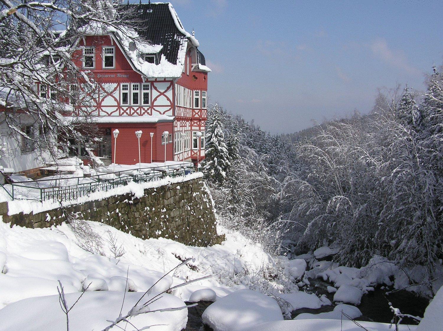 Waldgasthaus & Berghotel Steinerne Renne แวร์นิกโกโรเดอ ภายนอก รูปภาพ