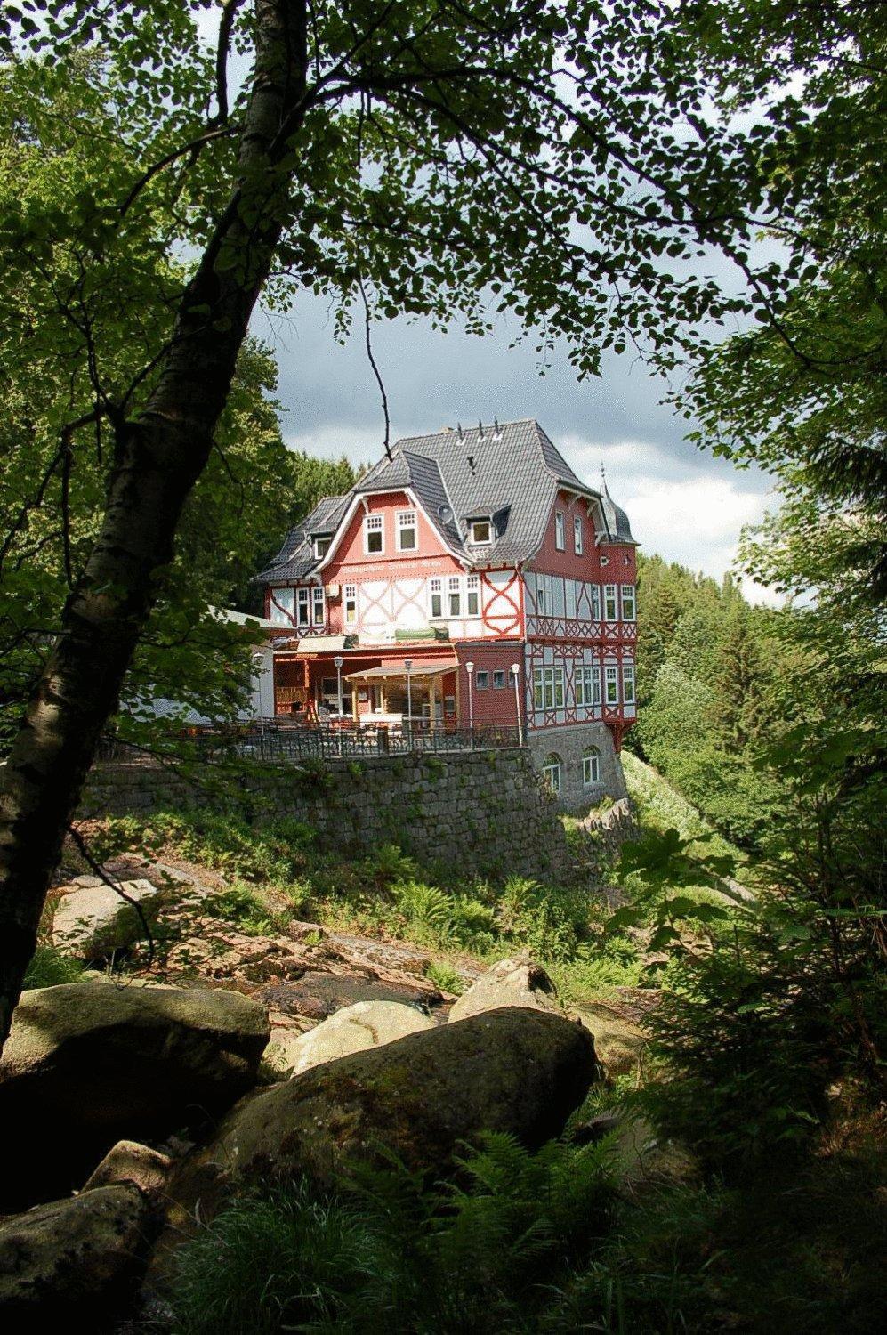 Waldgasthaus & Berghotel Steinerne Renne แวร์นิกโกโรเดอ ภายนอก รูปภาพ